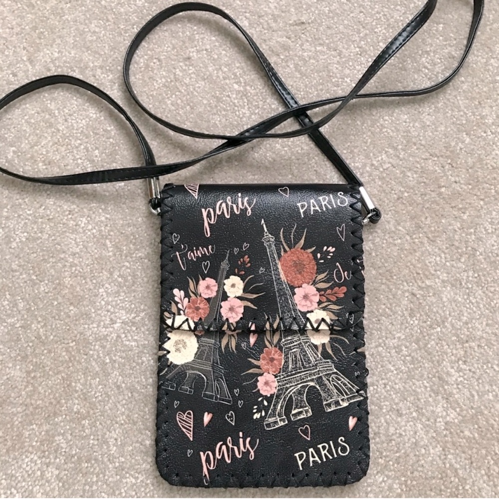 PARIS Crossbody Bag for Essentials, Phone, Keys, Money Clip, Compact, NWOT